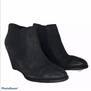 Cole Haan Grand OS Balthasar Leather Wedge Booties